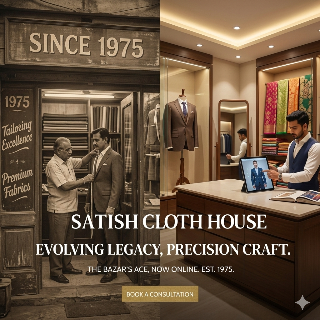 Satish Cloth House – A Timeless Legacy of Luxury Since 1975
